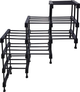 Rmerchant 3Layer Stair Shoe Rack Cabinet Storage Material Steel Metal ...