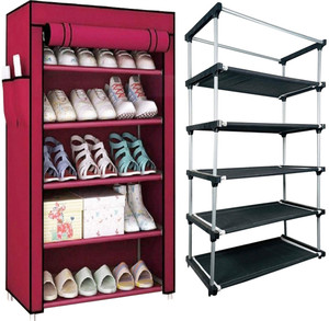 TURBOMAX Multipurpose shoe rack/Wardrobe Heavy Material PVC Plastic ...