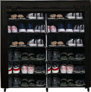 GlowSilk 12-Layer Normal Shoe Rack(Black) Metal Shoe Rack Price in ...