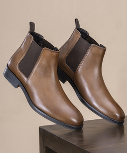 RED TAPE Chelsea Boots for Men | Real Leather Shoes With High-cut ...