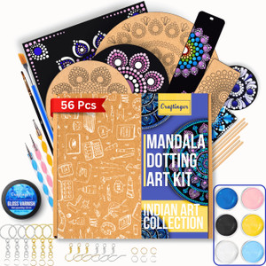 Set Creativo Per Principianti Kit 35 Strumenti Pittura Mandala The Twiddlers - Per Dotting Art E Decorazioni Tempere Lavabili Per Bambini - 8