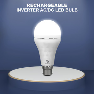 Glowing Night 12W LED AC/DC Inverter Bulb with Integrated Battery for ...