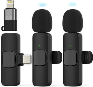 BfsTeckt K9 Wireless Microphone Digital Mini Portable Recording Clip ...