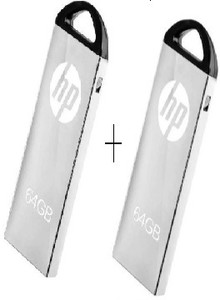 HP Combo METAL V220W 64 GB Pen Drive Compatible with Audio Player ...