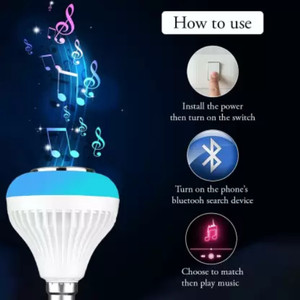Buy FRONY EEE_584E_LED BULB BLUETOOTH SPEAKER RGB LIGHT FOR HOME ...