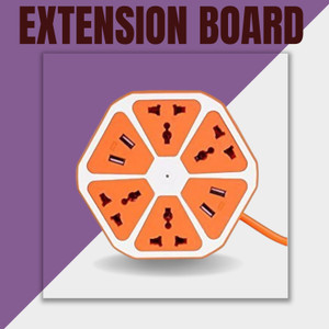 GUGGU USB HUB Extension Board Hexagon Electrical Cord Power 4 Socket ...