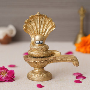 CAPIO ART POLYRESIN SHIVLING FOR TEMPLES Decorative Showpiece - 12 cm ...