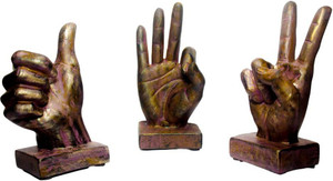 Immortals Hand Sign Gesture Pack of 3 | Statues Finger Sculpture ...