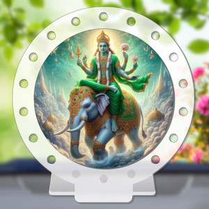 GiftsRange Lord Indra Devendra White Premium Car Dashboard Idol ...