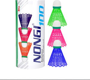 Nongi Badminton Plastic Shuttlecock For Indoor and Outdoor Badminton ...