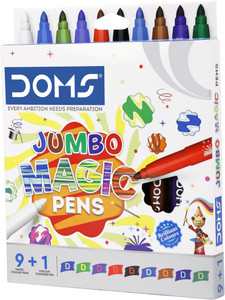 Flipkart.com | DOMS Jumbo Magic Colour 9 Pens + 1 Colour Changing ...