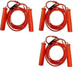 luc sports Red hand with plastic red rope pack3 Speed Skipping Rope ...