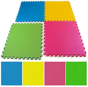 Easyhome Interlocking High Density Floor Tiles Mats Gym Mats ( Pack of ...