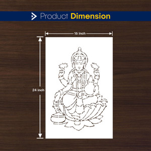 Dhan Design ARandNJ Painting Wall Stencils (Size:- 16X24 Inch) DEVOTIONAL THEME ...
