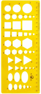 R H lifestyle KJ-001 Drawing Stencils Circles Squares Triangles ...