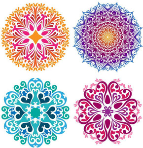 STICKER STUDIO 58 cm Rangoli Sticker Self Adhesive Sticker Price in ...