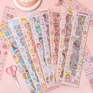 HANIYA ONLINE STORE 8 inch KAWAII CUTE ANIMI STICKERS FOR DIY CRAFT ...