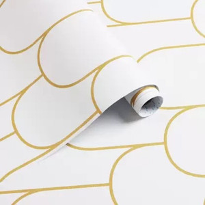Wollo Sticker Wollzo 1000 cm Wall Stickers DIY Decals Wallpaper (45 x 1000 cm) White ...