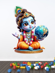 Approach Decor 60 cm Baby Cute Bal Gopal Krishna playing with the earth ...