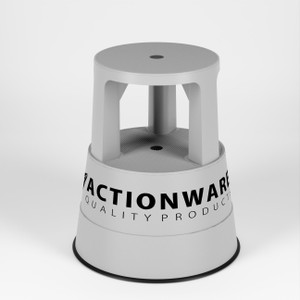 ACTIONWARE Kick Rolling Step Stool with Spring-Loaded Wheels | 150 KG ...