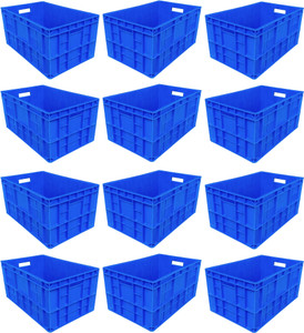 Singhal Plastic Heavy Duty Multipurpose Storage Box Crates 50X32.50X25 ...