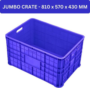 MPL Plastic Heavy Duty Multipurpose Rectangular Storage Box Crates ...