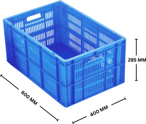 Singhal Plastic Heavy Duty Multipurpose Rectangular Storage Box Crates ...