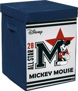 DISNEY Star Mickey PrintLaundry Basket|Storage With Handle & Lid,60 Ltr ...