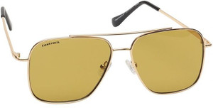 Buy Fastrack Rectangular Sunglasses Golden For Men & Women Online ...