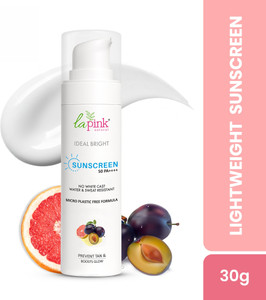 La Pink Sunscreen - SPF 50 PA++++ UVA+UVB, Water & Sweat Resistant No ...