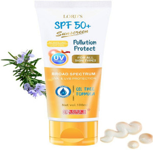 Spf Pollution Protection LORD'S Sunscreen - SPF 50 PA++++ Sunscreen SPF 50+ for UVA & UVB ...