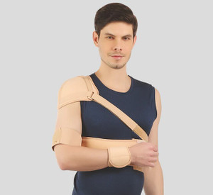FLAMINGO Elastic Shoulder Immobilizer-Chest Strap, Foam Padding ...