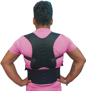 FRENDZO Position Correction Back Braces Belt Back, Shoulder & Abdomen ...