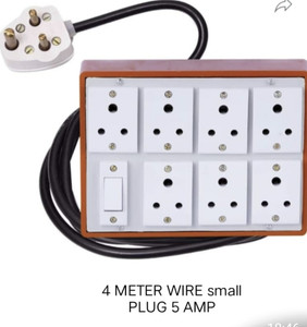 BAHUL 1+7 Sockets with 4 METER WIRE 7 Socket Extension Boards Price in ...