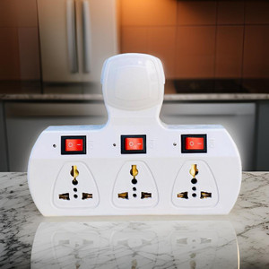 TOOLART Multi Plug Point Universal Socket 10 Amp with Individual ...