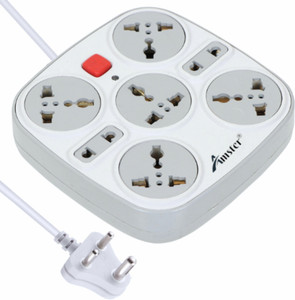 Amster Universal Multi Plug Extension Box with Individual Switch, 2.5 ...
