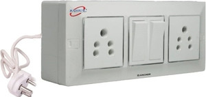 BAHUL 2 Sockets+ 2 Switches cona 4 Meter Long Wire Extension Boards 2 ...