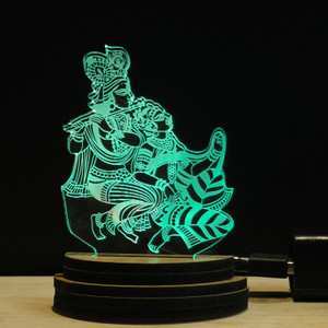 Gadgets World GOD RADHA KRISHNA Acrylic USB 3D Illusion RGB 7 Colour ...
