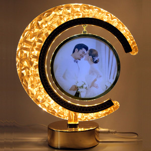 Framzy LED Crystal Moon LAMP Photo Frame for Gifting, Surprise and ...