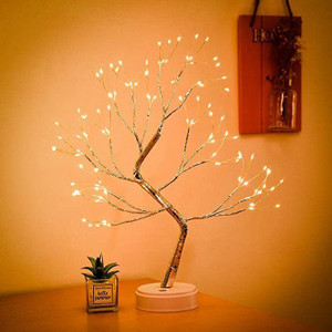 Fairy Lights Tree Lamp,Tabletop Bonsai Tree Lights For Bedroom,USB