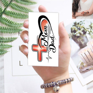 Temporary Tattoowala Mom Dad With Heart Tattoo Stickers For Male And ...