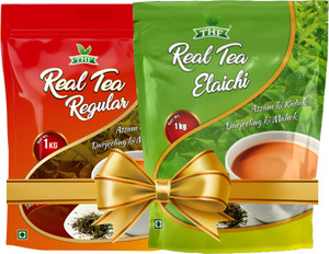 Teh Real Tea THF Real Tea Regular X Elaichi 1kg Combo Pack of 2 Cardamom Tea Pouch ...