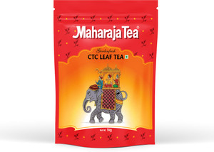 maharaja tea Premium ctc tea leaf 1kg [Red] Unflavoured Black Tea Pouch ...