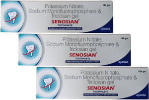 Ajanta Senosian pack of 3 X 100 grams each Toothpaste - Buy Baby Care ...
