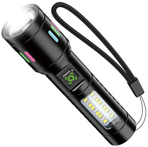 Led Signal Torch UNZAG Tri Color Red Yellow White Laser Led Torch Zoom Tactical Railway ...