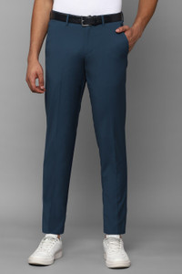Allen Solly Slim Fit Men Dark Blue Trousers - Buy Allen Solly Slim Fit ...