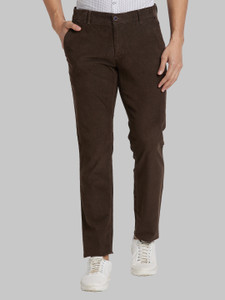 PARX Tapered Men Brown Trousers - Buy PARX Tapered Men Brown Trousers ...