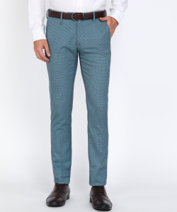 PETER ENGLAND Slim Fit Men Light Blue Trousers - Buy PETER ENGLAND Slim ...