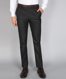 Raymond Slim Fit Men Grey Trousers - Buy Raymond Slim Fit Men Grey ...