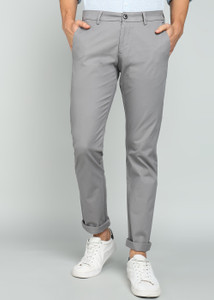 Allen Solly Slim Fit Men Grey Trousers - Buy Allen Solly Slim Fit Men ...